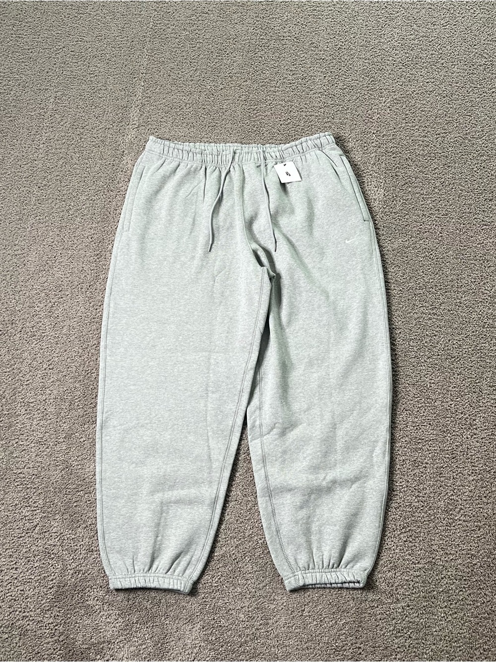 Nike Solo Swoosh Cuffed Fleece Pants Men's Size XL
